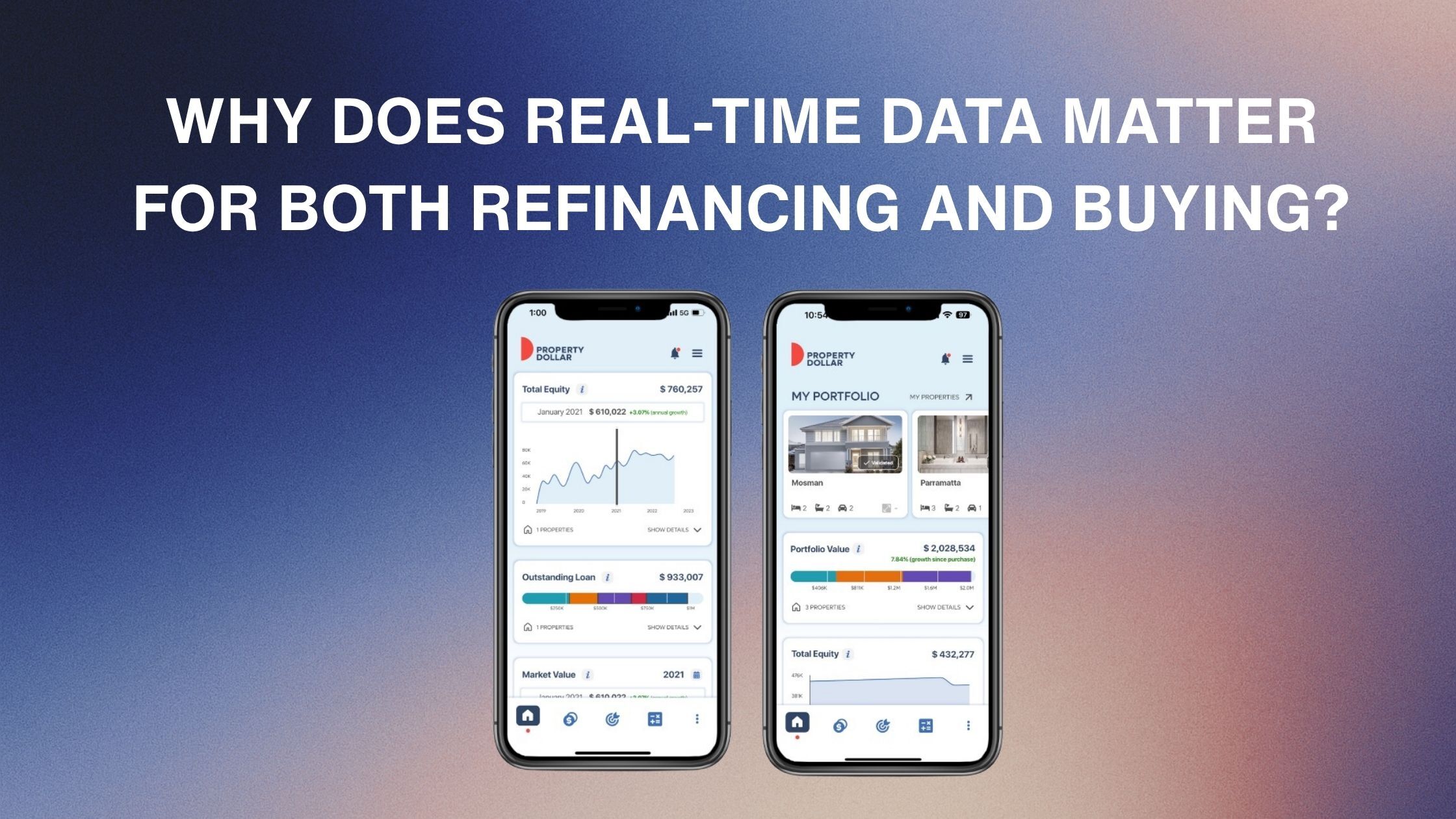 Why does real-time data matter for both refinancing and buying